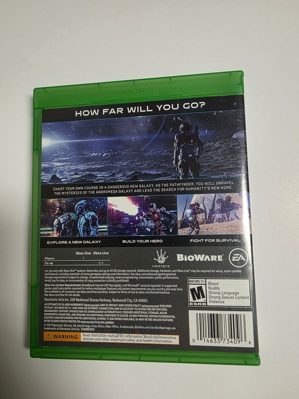 Mass Effect Andromeda Xbox One (CIB)