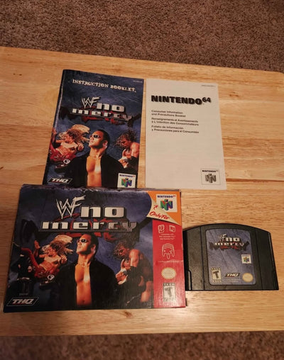 WWF No Mercy Nintendo 64 (CIB) *MINT*