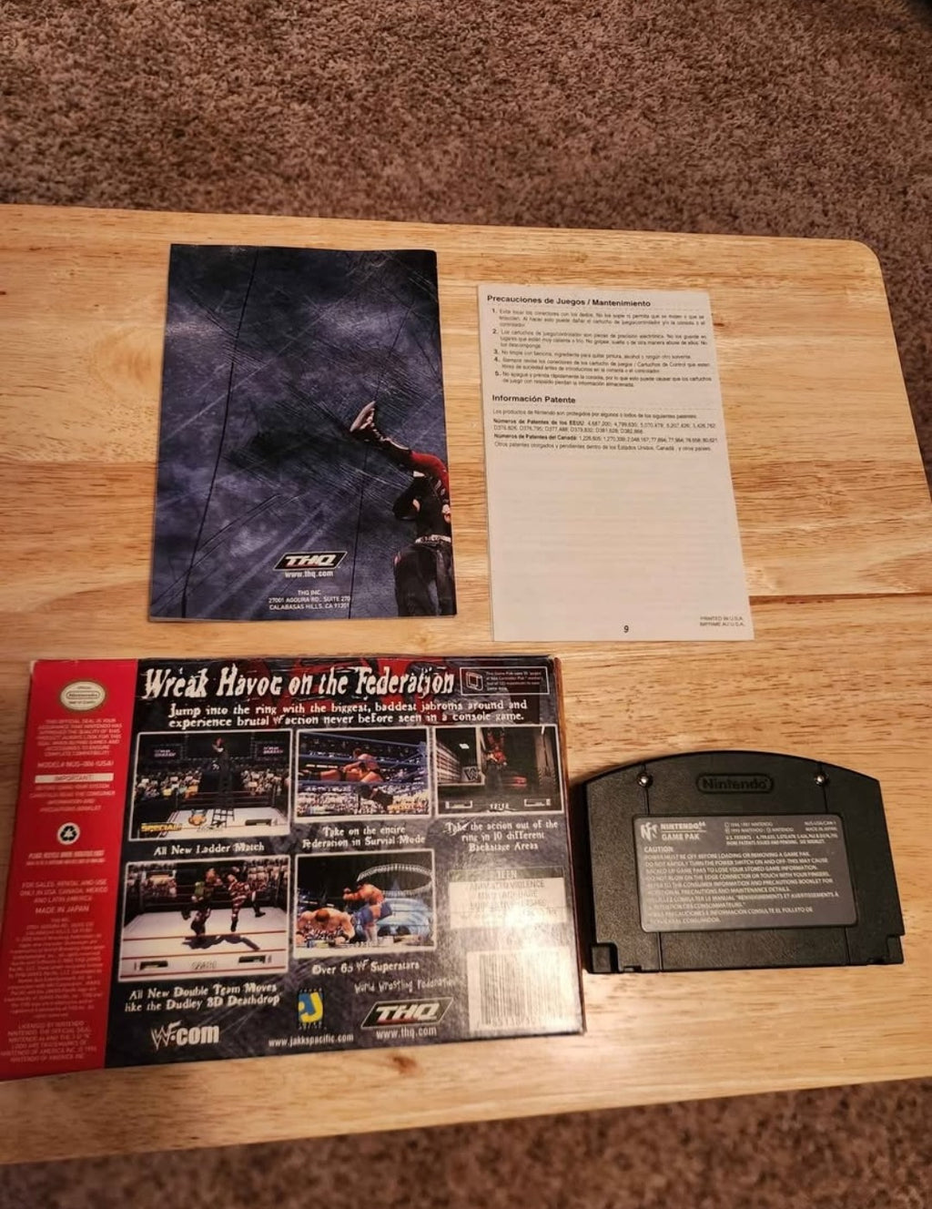 WWF No Mercy Nintendo 64 (CIB) *MINT*