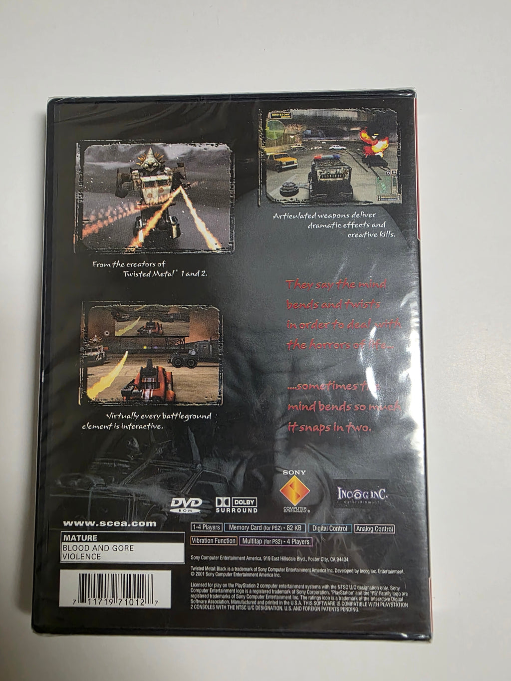 Twisted Metal Black PS2 Greatest Hits *FACTORY SEALED*