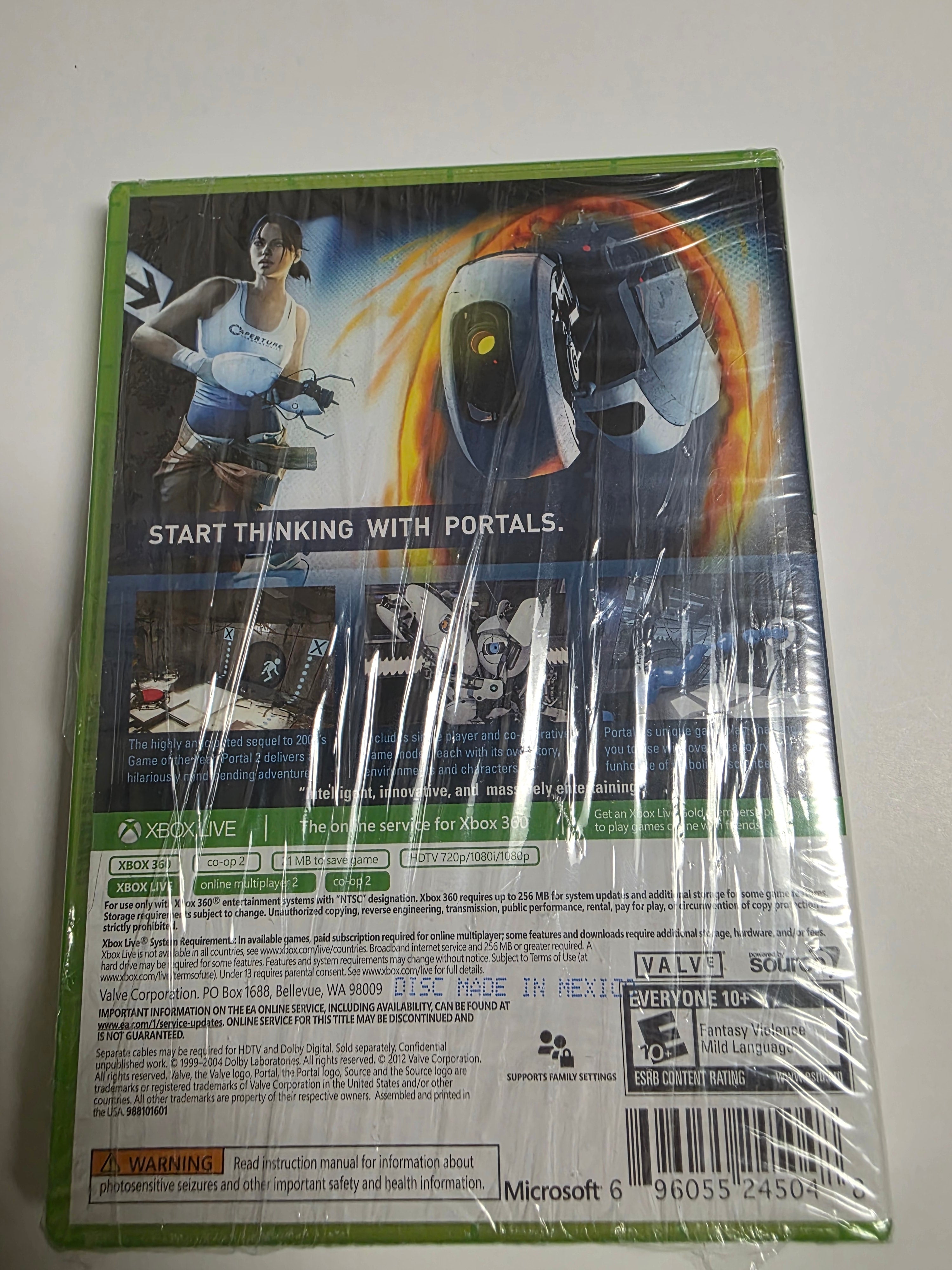Portal 2 Xbox 360 Platinum Hits *RESEALED UNOPENED*