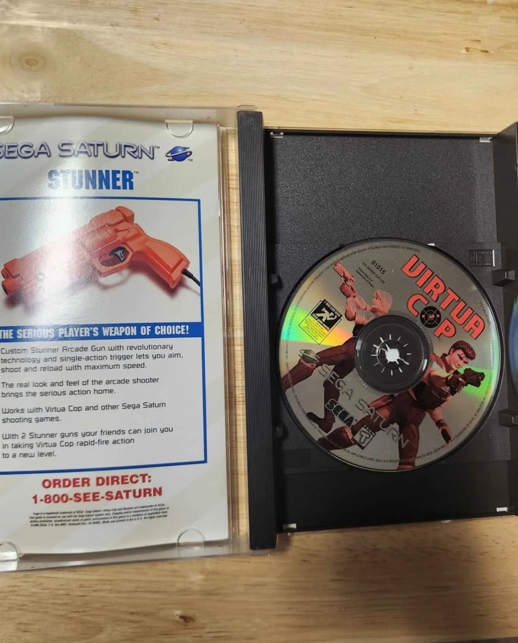 Virtua Cop Sega Saturn Long Box (CIB) w/ Manual & Reg. Card *AUTHENTIC TESTED*