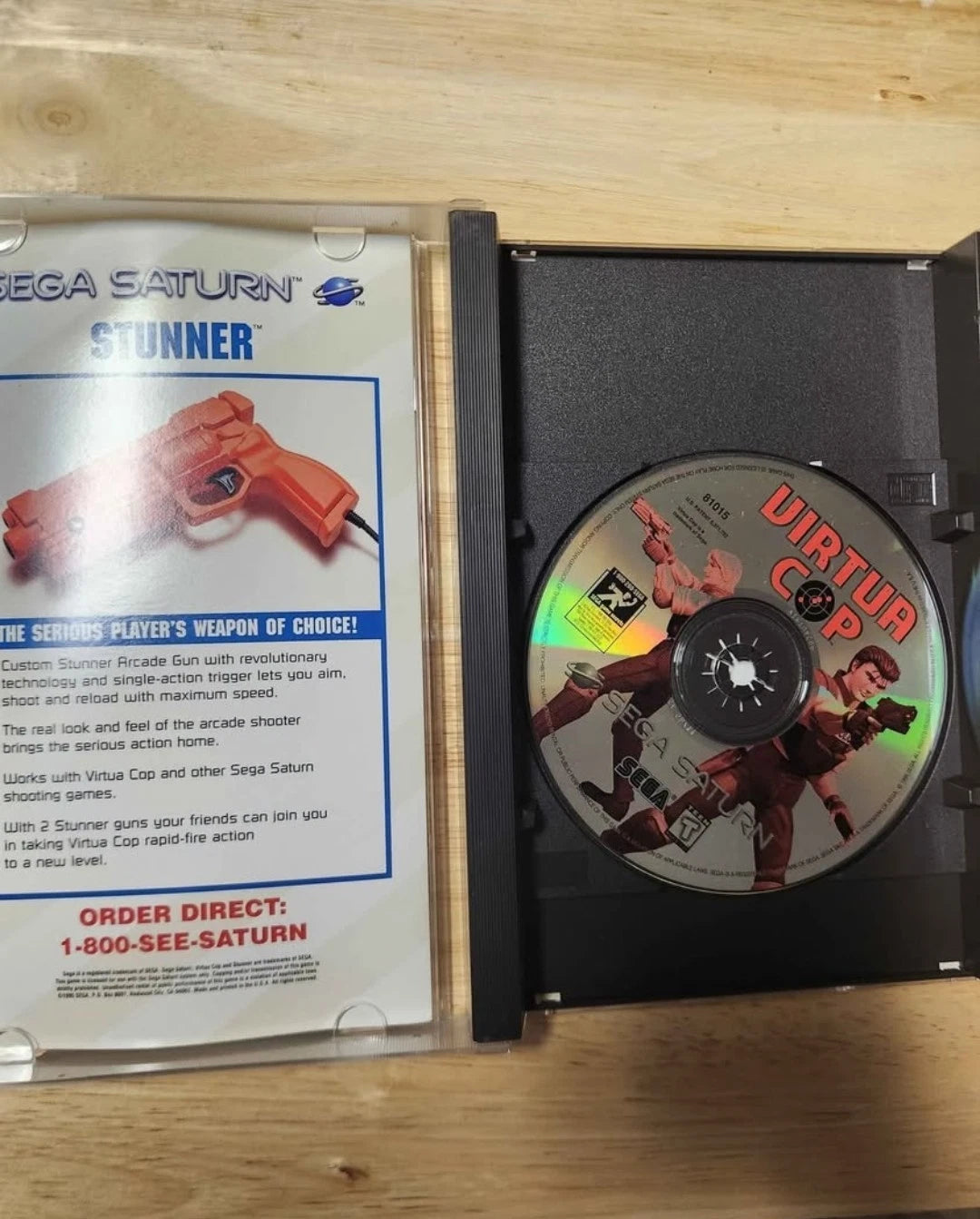 Virtua Cop Sega Saturn Long Box (CIB) w/ Manual & Reg. Card *AUTHENTIC TESTED*
