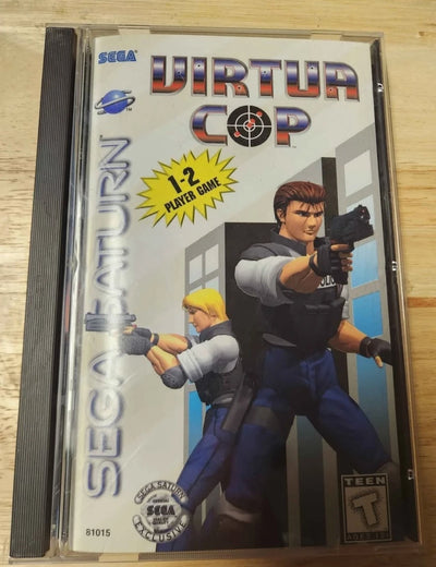 Virtua Cop Sega Saturn Long Box (CIB) w/ Manual & Reg. Card *AUTHENTIC TESTED*